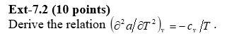 Ext 7 2 10 Points Derive The Relation O A T C T 1