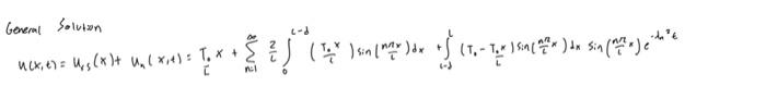 General Solution U X 6 U X U X 1 T X 2 D 1x 2 1 Sin Dx 15 Sin X Dx T Tor 150 2 1