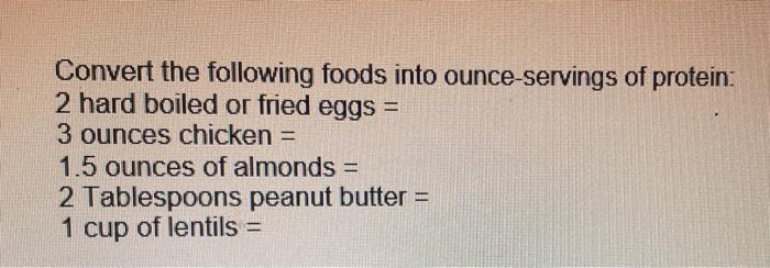 Convert The Following Foods Into Ounce Servings Of Grain All Foods Are Cooked Not Dry 6 Cups Popcorn 1 Cup Rice 5