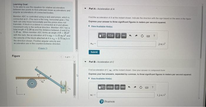 Learning Goal To Be Able To Use The Equation For Relative Acceleration Butween Two Points To Find Unknown Linear Accele 1