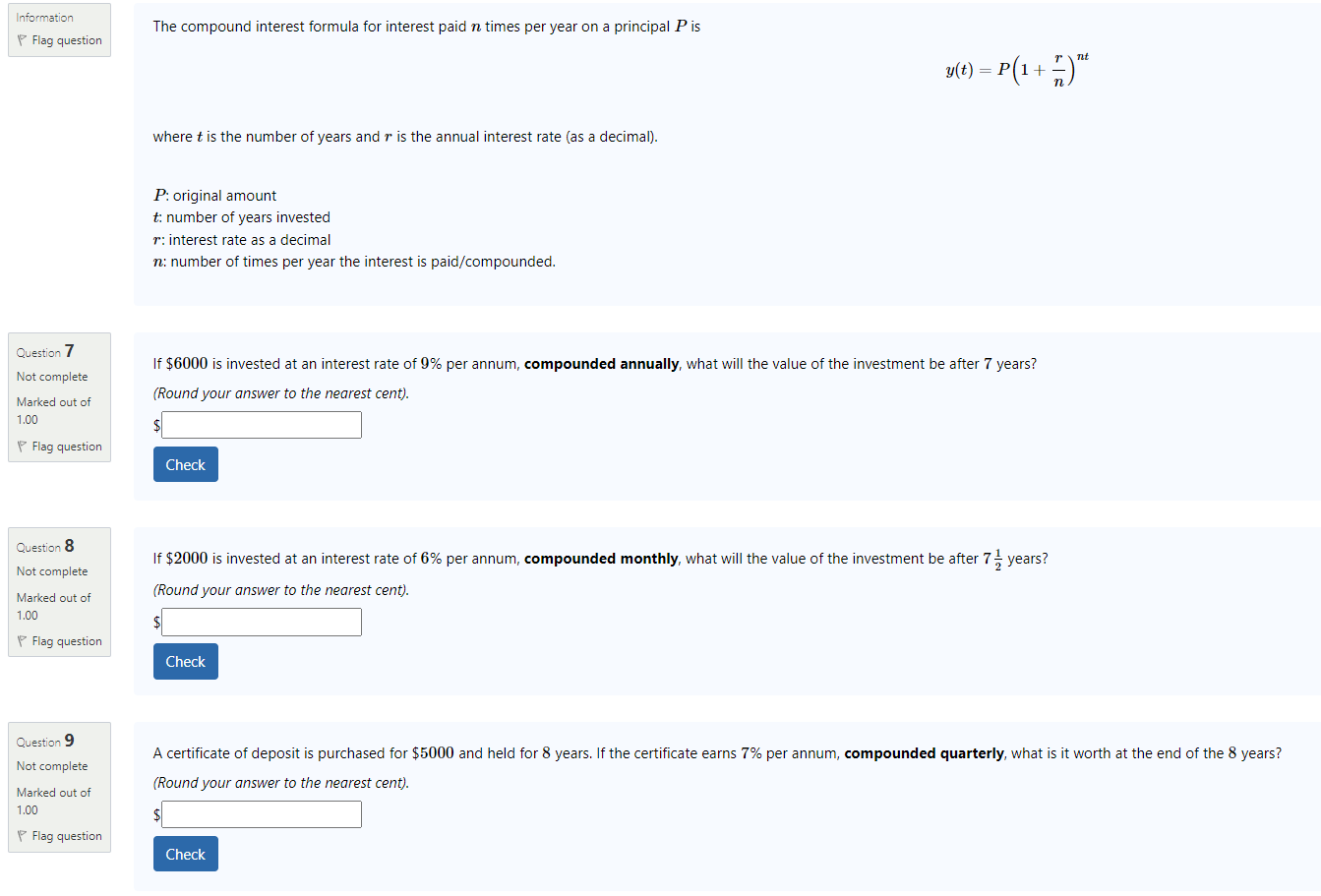 Information Flag Question Question 7 Not Complete Marked Out Of 1 00 Flag Question Question 8 Not Complete Marked Out Of 1