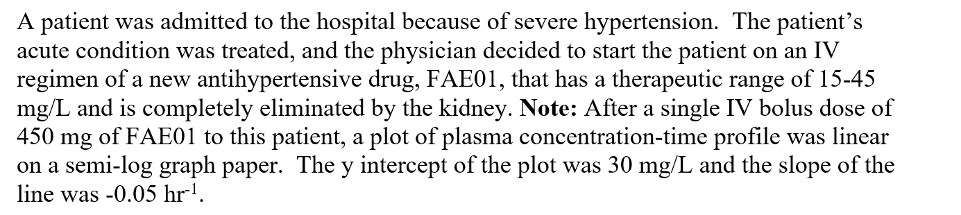 A Patient Was Admitted To The Hospital Because Of Severe Hypertension The Patient S Acute Condition Was Treated And Th 1