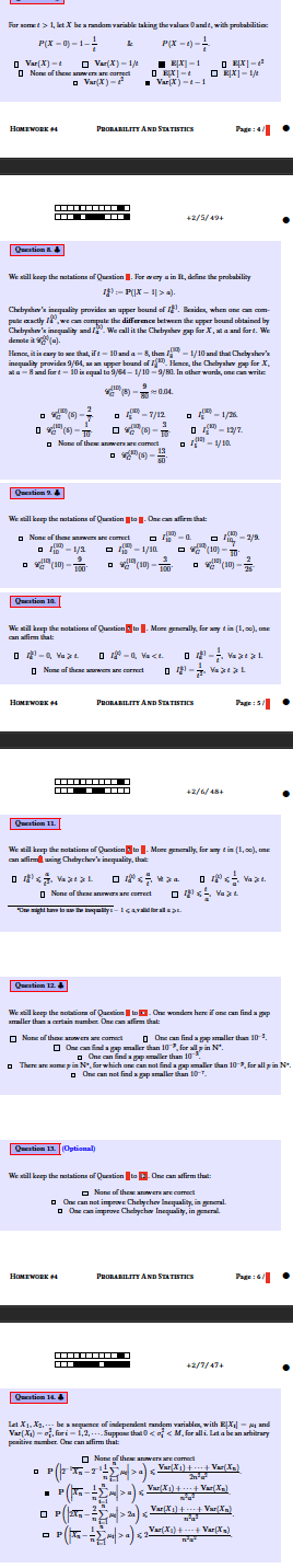 For Some 1 Let X Be A Random Variable Taking The Value 0 Anelt With Probabilitic P X 0 1 P X 1 Var X T Var X 1 1