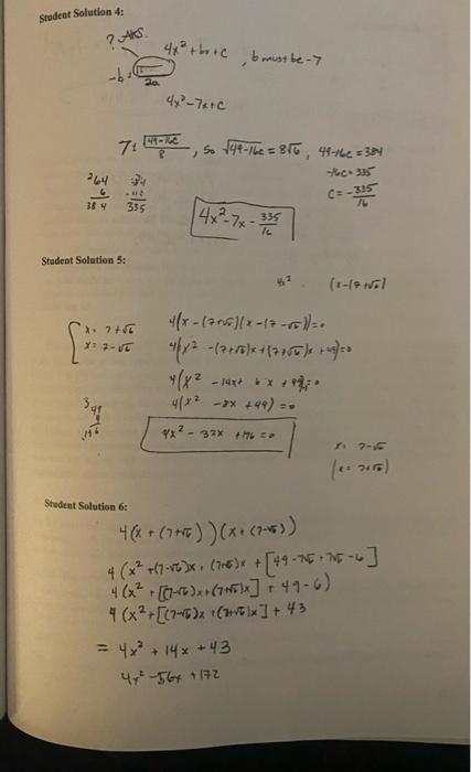 Problem 2 Find The Unique Quadratic Polynomial Such That All Three Of The Following Are True All The Coefficients 3