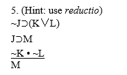 5 Hint Use Reductio Jd Kvl Jdm K L M 1