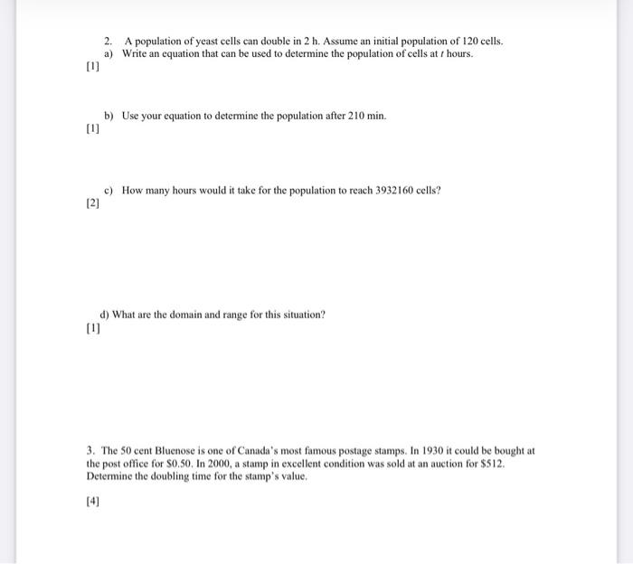 Identify The Choice That Best Completes The Statement Or Answers The Question 1 Which Of The Following Functions Repres 3