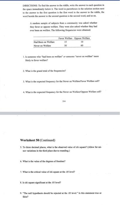 Directions To Find The Answer To The Riddle Write The Answer To Each Question In The Space Immediately Below It The W 1