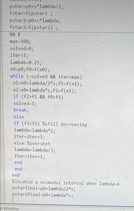 1 In The Last Homework You Were Asked To Outline The Process Of Bracketing The Minimum Of A Function Defined On Multipl 3