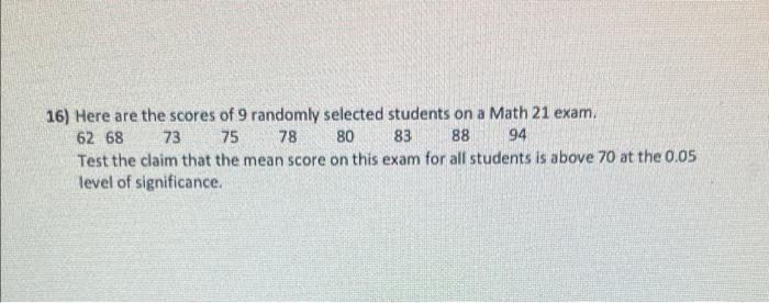 Do The Work In A Neat Fashion On This Paper Due On The Day Of The Final Exam Sample Size Problems Just State The 2