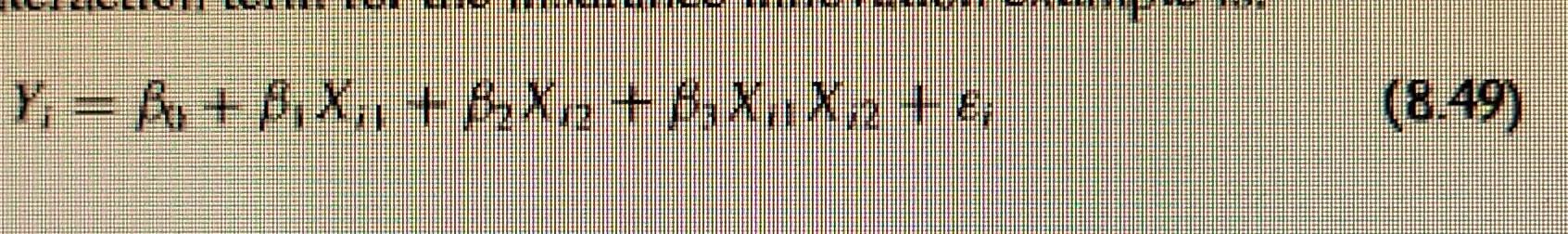 Evidence In Your Plot That It Would Be Helpful To Include An Interaction Term In The Model 8 17 Refer To Regression Mo 3