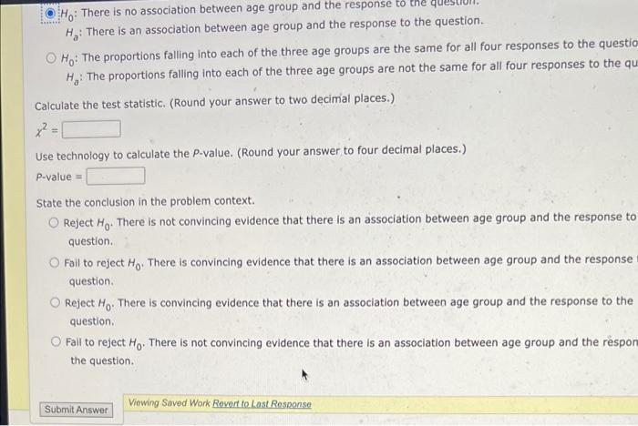 Each Person In A Representative Sample Of 449 College Students Age 18 To 24 Was Classified According To Age And To The R 2