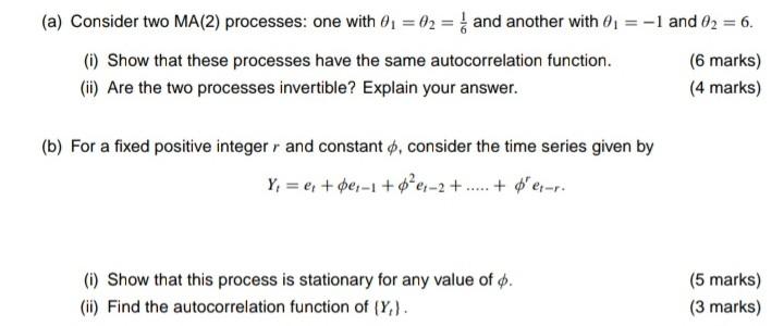 A Consider Two Ma 2 Processes One With 01 02 And Another With 0 1 And 02 6 I Show That These Processes Ha 1