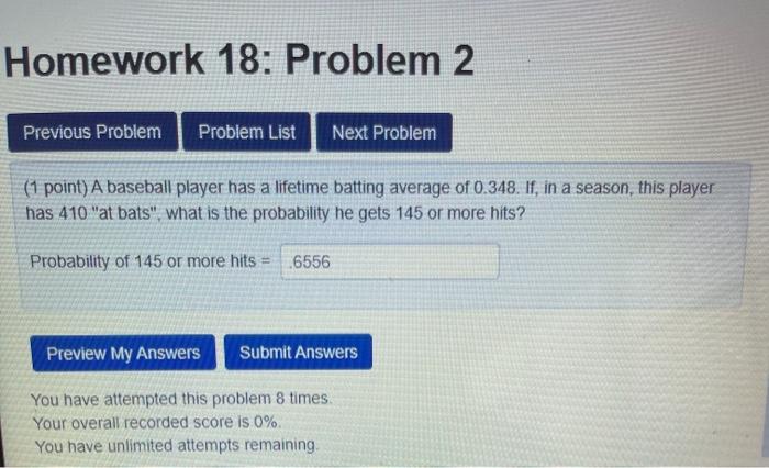 Homework 18 Problem 1 Previous Problem Problem List Next Problem 1 Point Suppose The Number Of Tv S In A Household Ha 2
