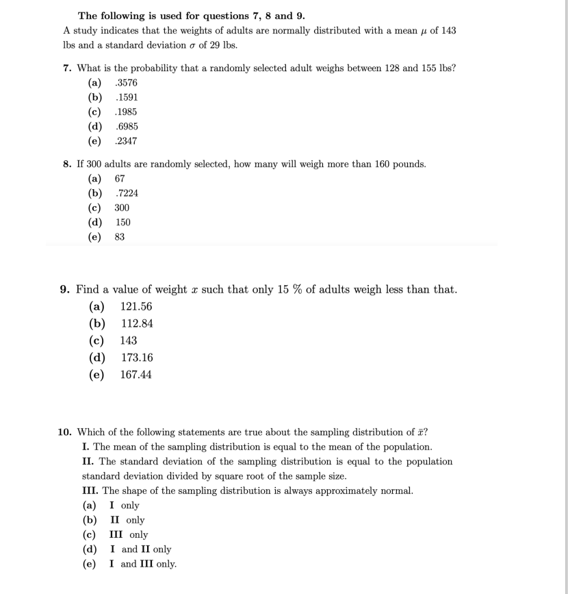 Please Answer All Questions 1
