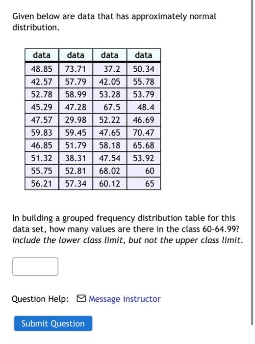 Data Was Collected For 281 Randomly Selected 10 Minute Intervals For Each Ten Minute Interval The Number Of People Ent 2