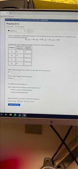 71170 P 2 Home Math 117 Elementary Statistics Crm 35452 Assessment Practice E13 Score 016 0 2 Awred Quention 2 With T 3