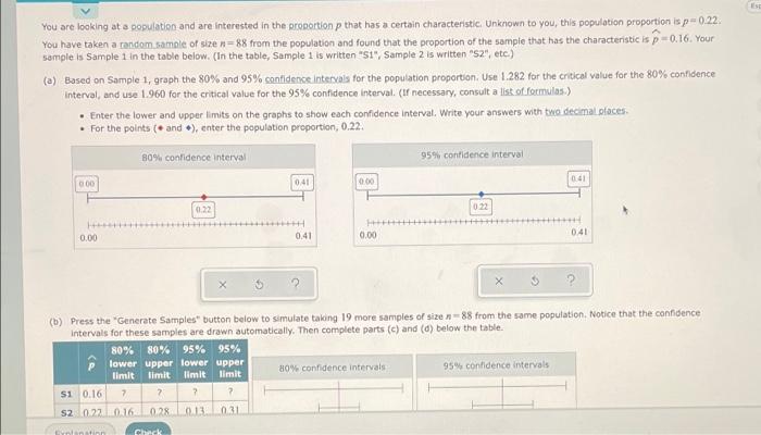Esp You Are Looking At A Population And Are Interested In The Proportion P That Has A Certain Characteristic Unknown To 2