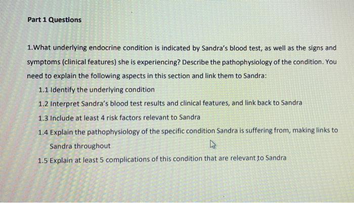 Case Scenario Sandra Bullock 39 Years Of Age Is Seeing A Gp Where You Work As Practice Nurse Over The Past 3 Weeks 4