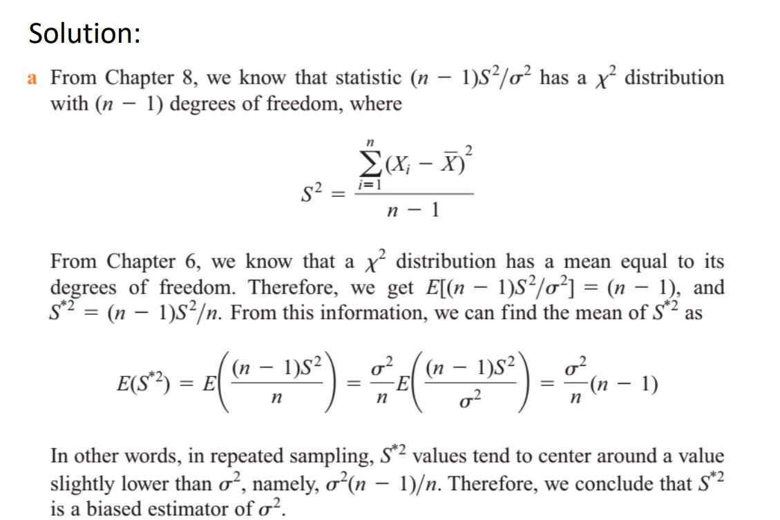 Ex Suppose X X X Is A Random Sample From A Normal Population With Variance O Consider The Following Estimat 2
