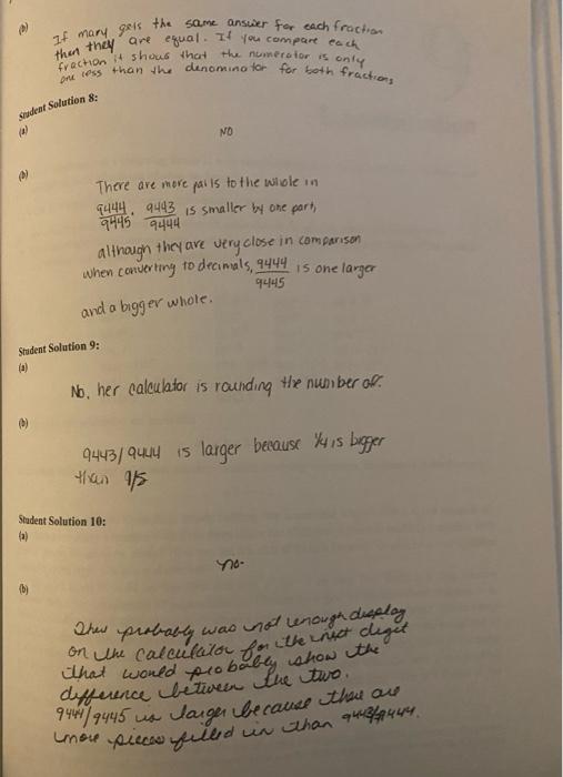 8 6 Analysis Of Student Work This Section Contains A Problem Situation Posed To Middle School Students Involving Their U 5