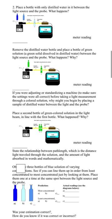 Part I Qualitative Relationships 15 Pts Today You Will Substitute A Technological Device For Your Eyes A Light Pro 3
