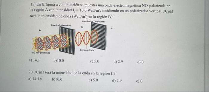 20 What Will Be The Intensity Of The Wave In Region C 1