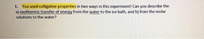 Ctions On Tsolution Pure Water Freezing Point Depression Freezing Point C Freezing Point Depression 0 C 0 Couldn T 3