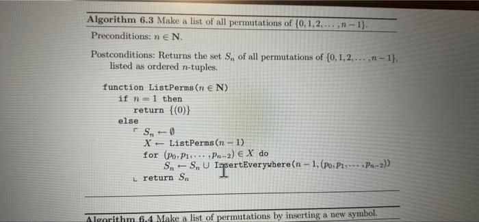 7 1 Points Details Hunterdm4 6 5 003 Assume That Algorithm 6 3 Returns A Set Of Nt Distinct N Tuples Compute In 2