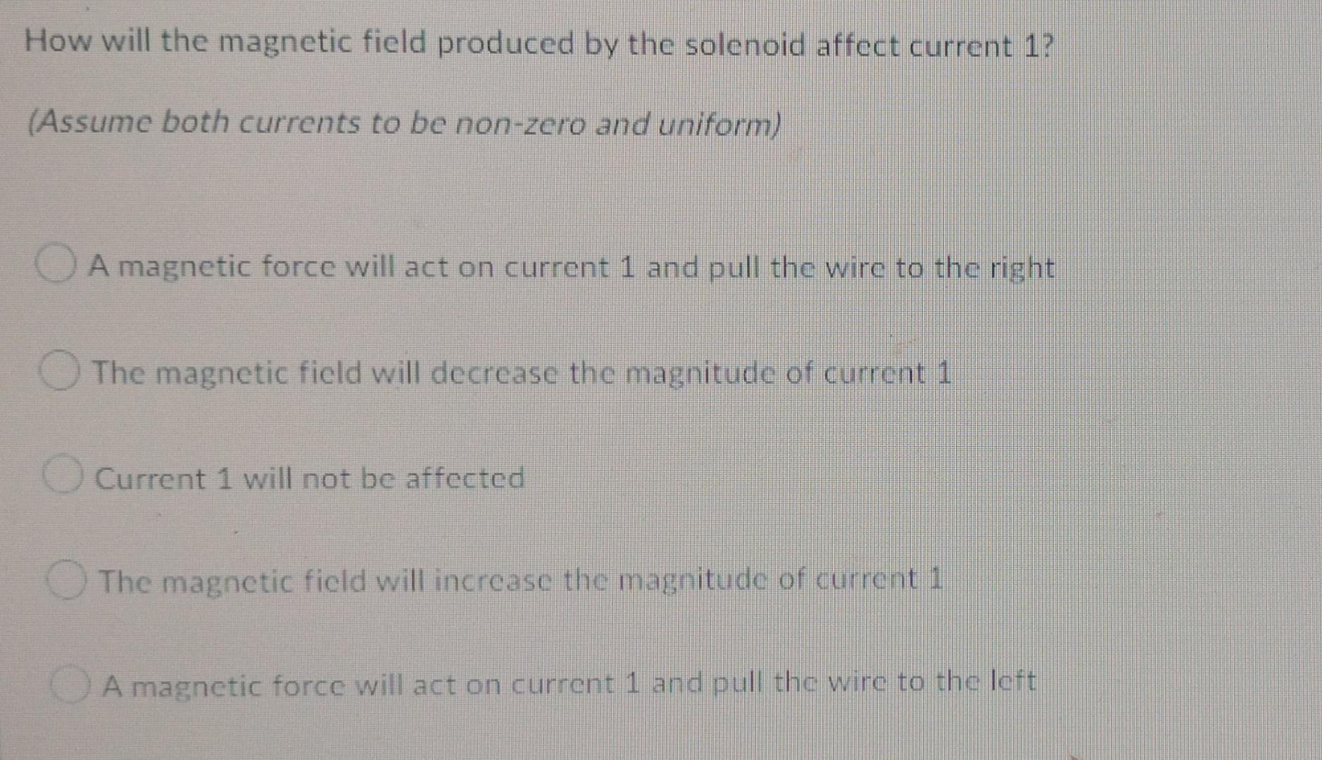 A Long Straight Wire Carries Current 1 Through The Center Of A Solenoid Which Has Current 2 Passing Through It Catetez 2