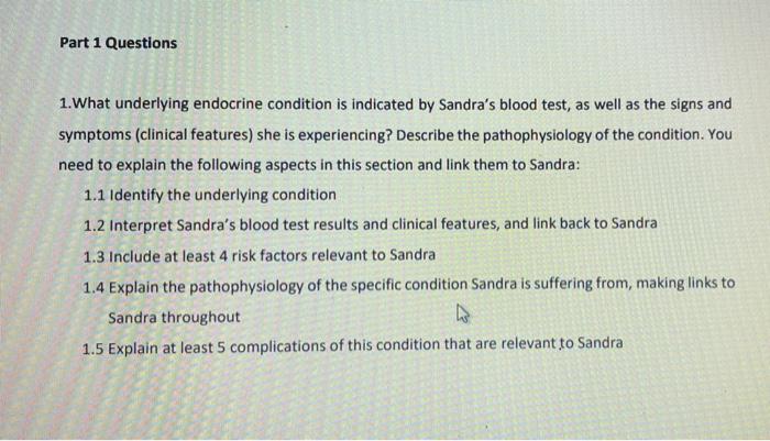 Case Scenario Sandra Bullock 39 Years Of Age Is Seeing A Gp Where You Work As Practice Nurse Over The Past 3 Weeks 6