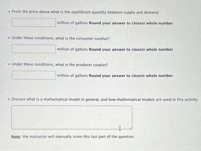 Comsumer Surplus Study The Goal Of This Assignment Is To Apply Calculus To Analyze Consumer And Producer Surplus This A 2