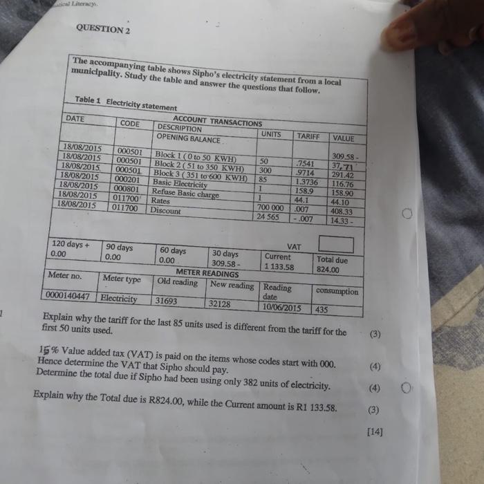 Mathematical Literacy Question 1 Angie And Her Grandmother Walk 3 Kilometres To The Nearby Shopping Complex They Must D 2