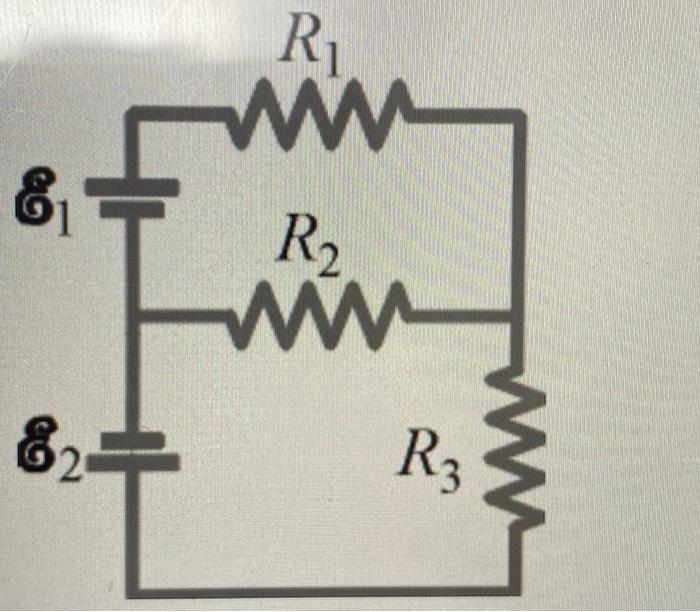 Determine The Magnitude Of The Current Through Resistor R3 Shown In The Figure Below The Batteries Have Emfs Of E1 6 1