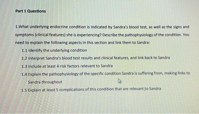 Case Scenario Sandra Bullock 39 Years Of Age Is Seeing A Gp Where You Work As Practice Nurse Over The Past 3 Weeks 4