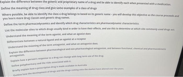 Explain The Difference Between The Generic And Proprietary Name Of A Drug And Be Able To Identify Each When Presented Wi 1