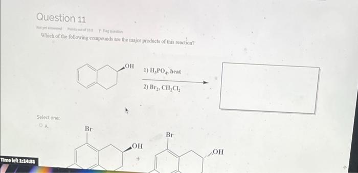 Question 16 Not Yet Answered Points Out Of 100 Flag Question Choose The Correct Compound 1 And 2 To Give The Product F 2