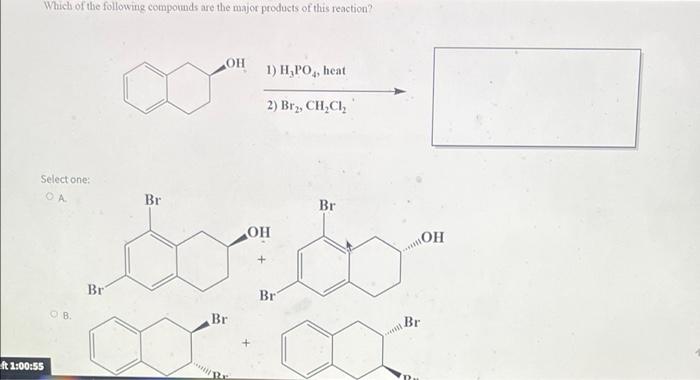 Question 16 Not Yet Answered Points Out Of 100 Flag Question Choose The Correct Compound 1 And 2 To Give The Product F 6