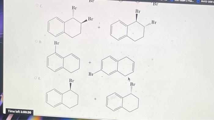 Question 16 Not Yet Answered Points Out Of 100 Flag Question Choose The Correct Compound 1 And 2 To Give The Product F 7