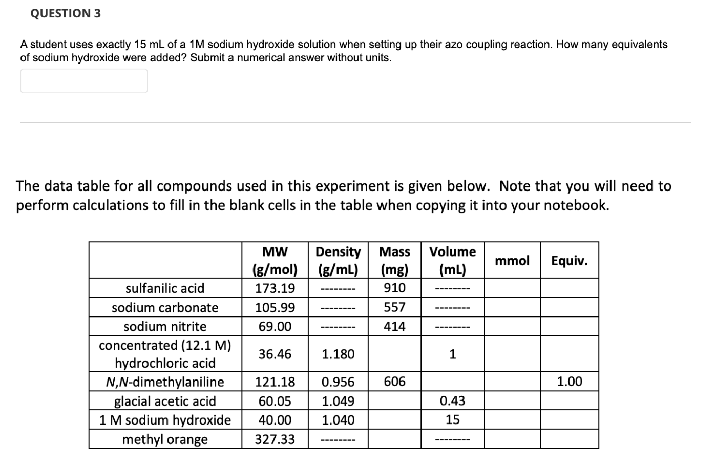 Please Answer Question 3 Thank You 1