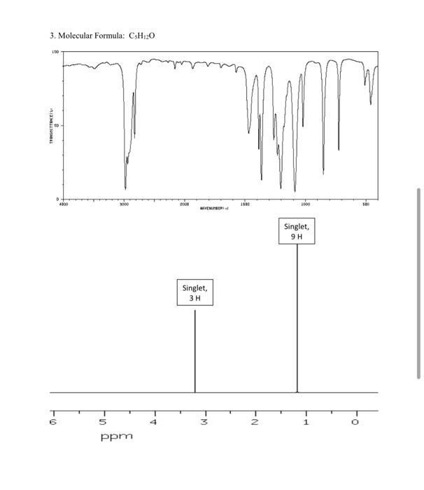 Determine The Chemical Structure And The Degree Of Unsaturation Index Of Hydrogen Deficiency For Each Of The Following 1