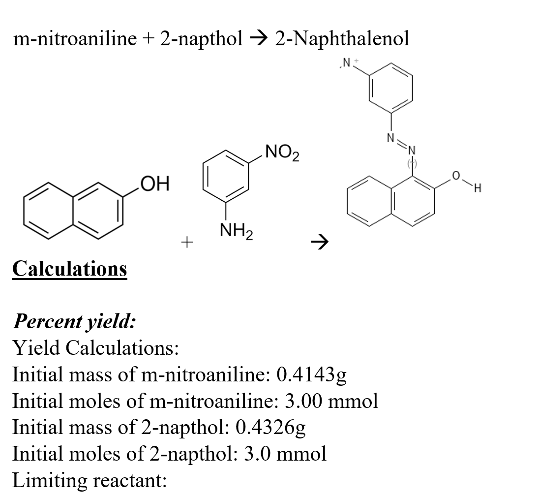 Hello I Recently Did An Experiment For The Formation Of 2 Naphthalenol 3 0 Mmol Of Each Reactant Was Used And The Bala 1