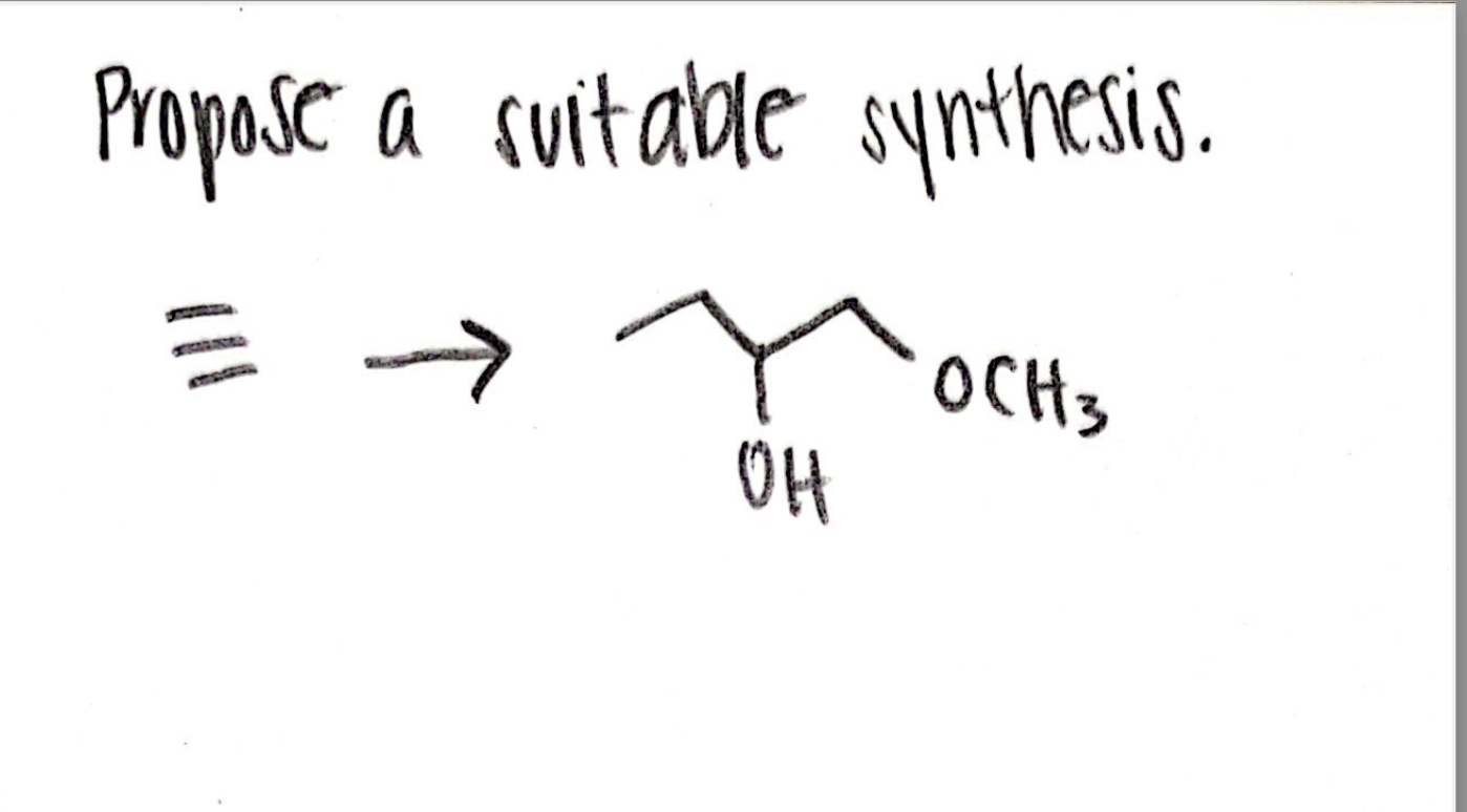 Propose A Suitable Synthesis Och 3 Oh 1 1 1