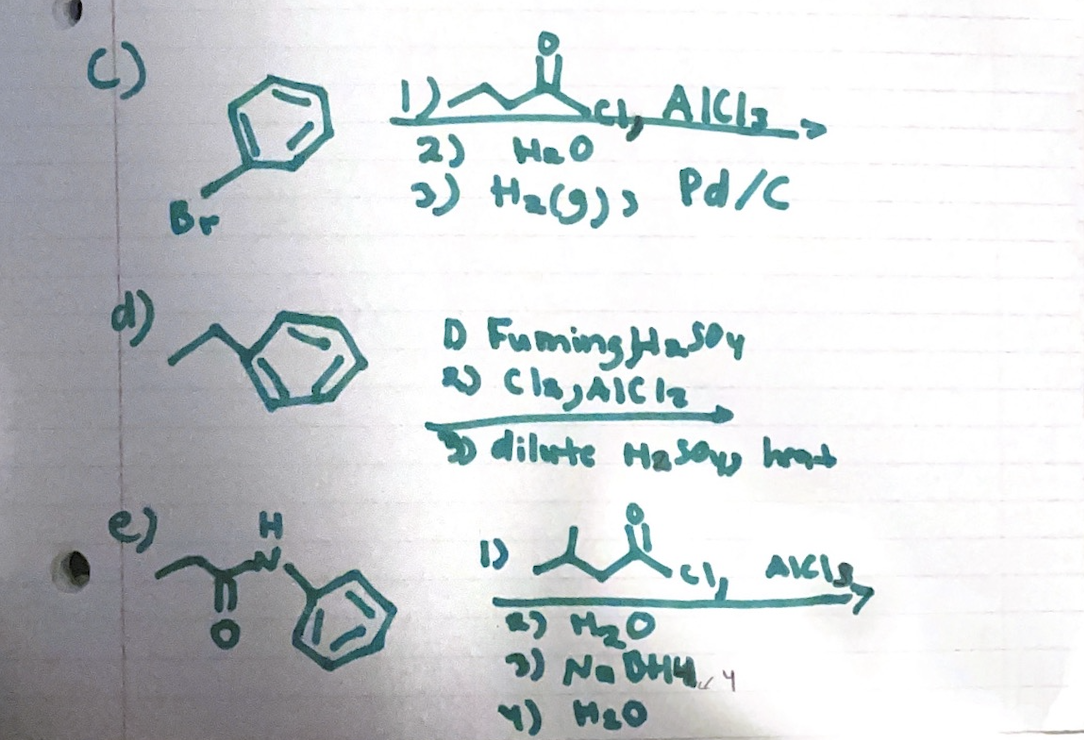 Give The Organic Product Of The Reaction 1