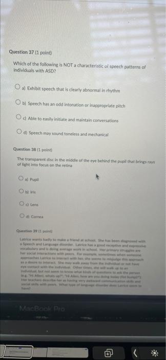 Question 35 1 Point The Systematic Techniques To Plan Routes And Move From Place To Place For A Person With Visual Imp 2