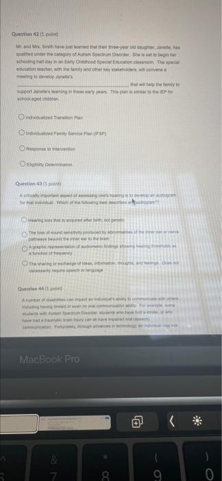 Question 41 1 Point For Students Who Do Not Respond To Tier 1 And Tier 2 Behavioral Interventions There Is Often A Re 7