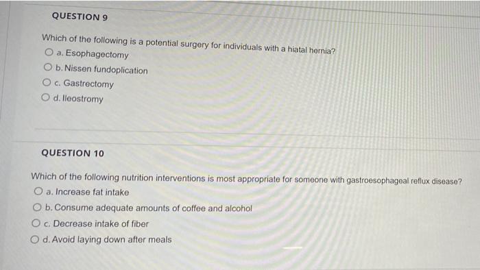 Question 1 Your Patient Complains Of Nausea Vomiting Lack Of Appetite And Stomach Pain This Most Likely Is Indicatin 5