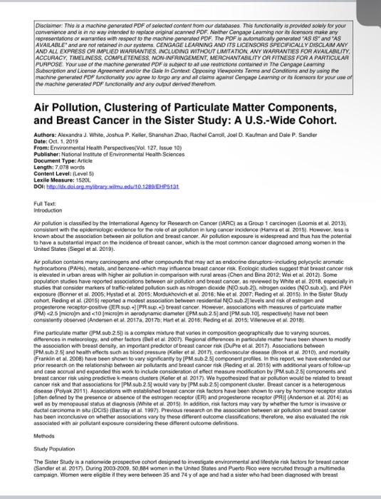 Describe The Cohort Is Rhe Cohort Population Based Oe Exposure Bassed Is The Study Prospective Or Retrospective Inden 1