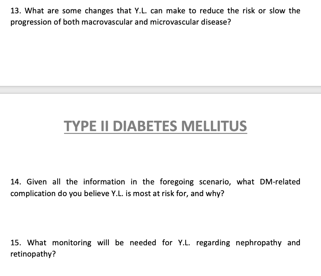 Y L A 34 Year Old Asian Woman Comes To The Clinic With Complaints Of Chronic Fatigue Increased Thirst Constant Hung 1