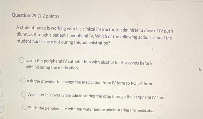 2 15 18 Question 28 1 2 Points A Nurse Receives A Laboratory Report For A Patient Indicating An Elevated Potassium Lev 2