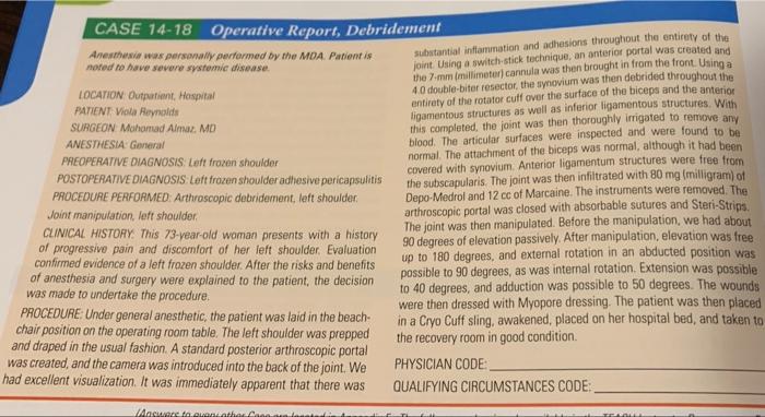 I Need The Physician And Qualifying Circumstances Codes Aling With All Modifiers Thank You 1